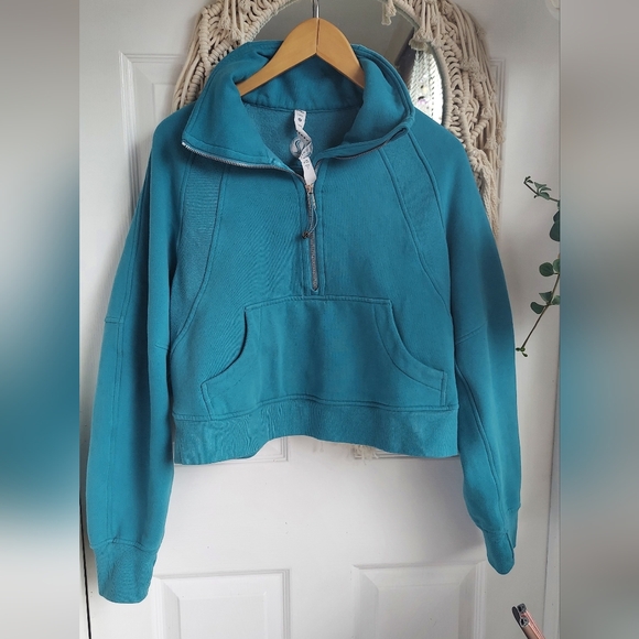 Lululemon Scuba Quarter Zip Teal - Picture 1 of 7